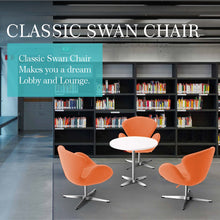 Load image into Gallery viewer, Swan Chair Swivel Height Adjustable Lounge Chair, Cashmere