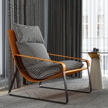 Load image into Gallery viewer, 28.3'' Wide Genuine Leather Down Cushion Lounge Chair