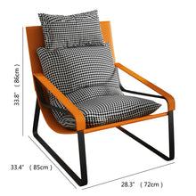Load image into Gallery viewer, 28.3'' Wide Genuine Leather Down Cushion Lounge Chair