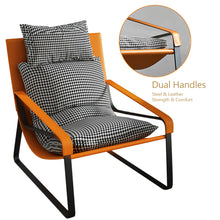Load image into Gallery viewer, 28.3'' Wide Genuine Leather Down Cushion Lounge Chair