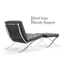 Load image into Gallery viewer, Wide Tufted Lounge Chair and Ottoman