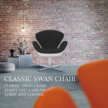 Load image into Gallery viewer, Swan Chair Swivel Height Adjustable Lounge Chair, Cashmere