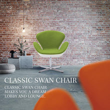 Load image into Gallery viewer, Swan Chair Swivel Height Adjustable Lounge Chair, Cashmere
