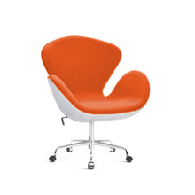 Load image into Gallery viewer, Swan Chair Cashmere with Casters