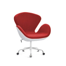 Load image into Gallery viewer, Swan Chair Cashmere with Casters