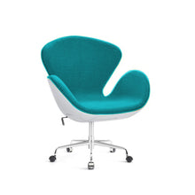 Load image into Gallery viewer, Swan Chair Cashmere with Casters