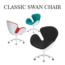 Load image into Gallery viewer, Swan Chair Cashmere with Casters