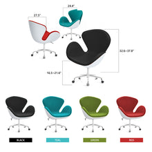 Load image into Gallery viewer, Swan Chair Swivel Height Adjustable Lounge Chair, Cashmere
