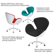 Load image into Gallery viewer, Swan Chair Swivel Height Adjustable Lounge Chair, Cashmere