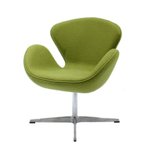 Load image into Gallery viewer, Swan Chair Swivel Height Adjustable Lounge Chair, Cashmere