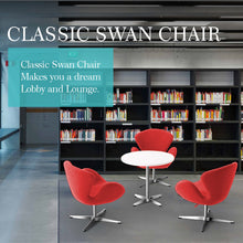 Load image into Gallery viewer, Swan Chair Swivel Height Adjustable Lounge Chair, Cashmere