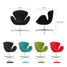 Load image into Gallery viewer, Swan Chair Swivel Height Adjustable Lounge Chair, Cashmere