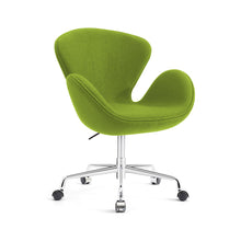 Load image into Gallery viewer, Classic Swan Chair Swivel Height Adjustable Lounge Chair with Casters, Cashmere